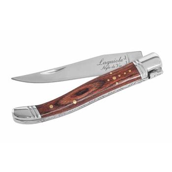 Luxury Line Pocket Knife Rosewoodincl. Sharpening Steel And Leather Cover