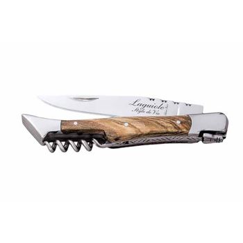 Luxury Line Pocket Knife 2,5mm Withcorkscrew - Olive Wood