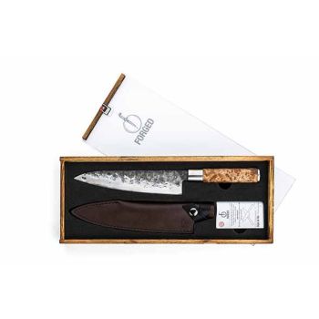 Vg10 Cooks Knife 20,5cm + Leather Cover