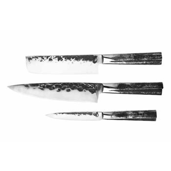 Intense Knife Set 3pcs - Cooks Knife +chopper + Household Knife