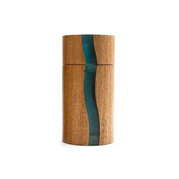 Positano Pepper Mill D6,5xh13cm Acaciawith Blue Resin