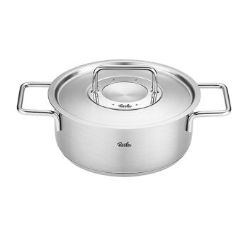 Pure Collection Cooking Pot D24cm 3,9lrvs Lid - All Fires