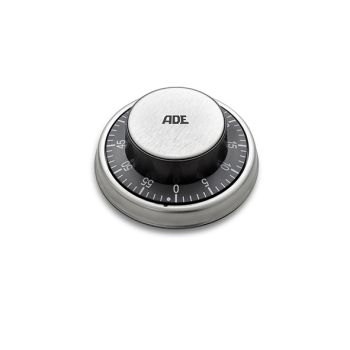Ade Mechanical Kitchen Timer Roundmagnetic 9,5x9,5xh3,6cm
