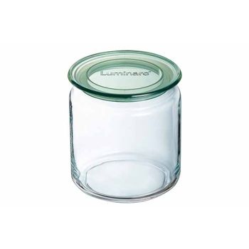 Pure Jar Storage Pot 75cl Green Lidd10,5xh14,8cm
