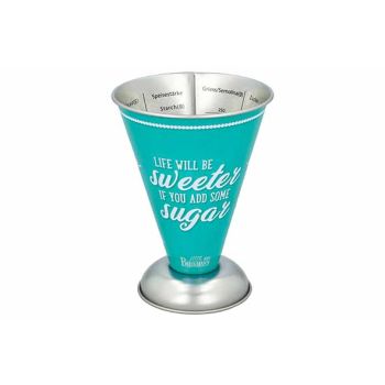 Colour Kitchen Measuring Jug Life Willbe Sweeter Turquoise 11x11xh14,5cm