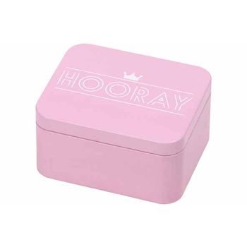 Colour Kitchen Giftbox Hooray12x10xh6,2cm Pastel Pink