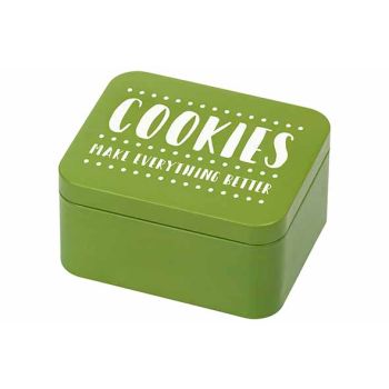 Colour Kitchen Giftbox Cookies Makeeverything Better 12x10xh6,2cm Green