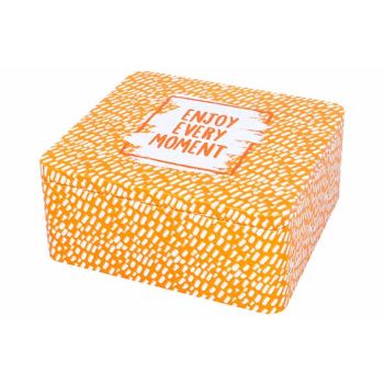 Colour Kitchen Giftbox Enjoy Everymoment 21x19xh9cm Orange
