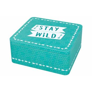 Colour Kitchen Giftbox Stay Wild21x19xh9cm Turquoise
