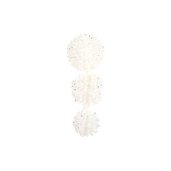 Cosy @ Home Hanging Glitter Balls 14cm White