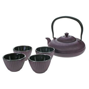 Cosy & Trendy Set Teapot 1,2l+ 4 Cups Pumpkin Purple