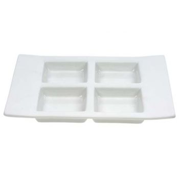 Cosy & Trendy Aperodish White 14,5x19cm 4 Compartments