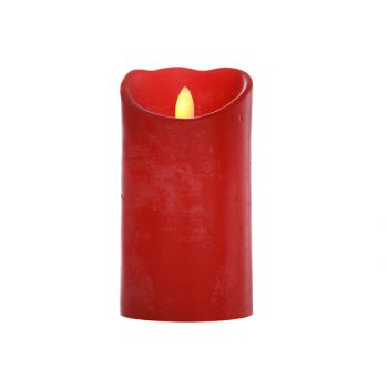Cosy @ Home Pillar Candle Led Red D8xh15cm