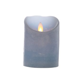 Cosy @ Home Pillar Candle Led Blue D8xh11cm