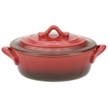 Cosy & Trendy Red Oven Casserole Oval With Lid