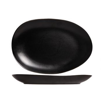 Cosy & Trendy Vongola Black Oval Plate 35.5x24.8cm