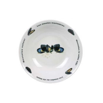 Cosy & Trendy Mussel Dish D23xh6,5cm - Deco: Mussels