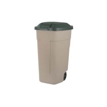 Curver Waste Bin 110l Mobile Taupe-green