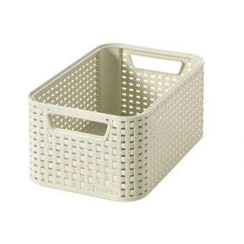 Curver Natural Style Basket Small Vintage White