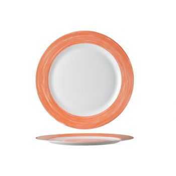 Arcoroc Brush Flat Plate Orange 25,4cm