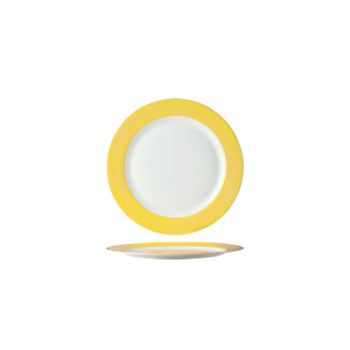 Arcoroc Brush Dessert Plate Yellow 19cm