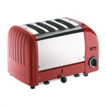 Dualit Vario broodrooster 4 sleuven rood 40353