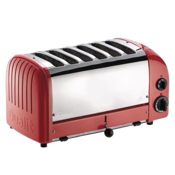 Dualit Vario broodrooster 6 sleuven rood 60154