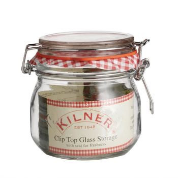 Kilner round glass clip top jar 500ml