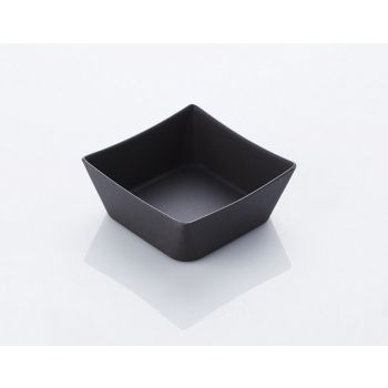 Bamboo fiber Bowl square 12x5cm, dark grey
