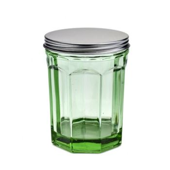 Paola Navone B0816763 Jar With Lid Medium Transparent Green Fish&Fish 100CL