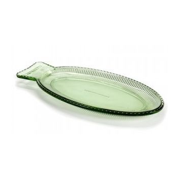 Paola Navone Small Fish Dish B0816768 Transparant Green 35X16 H2,2 cm