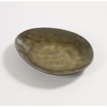 Pascale Naessens Pure oval plate green small 15x12xH2,5CM