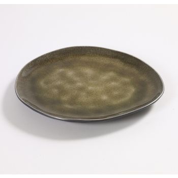 Pascale Naessens Pure oval plate green medium