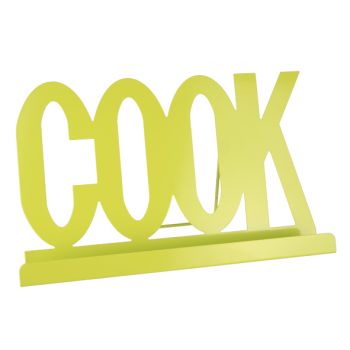 Cosy & trendy cookbook stand cook green metal 30x4x