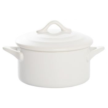 Bianco oven dish round w/ lid d12,5xh6,5