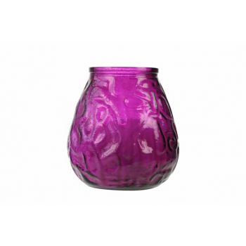 Cosy & Trendy Bistro Candle in Fuchia Glass