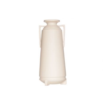 Jug vase cream ceramic 14x14xh31,5cm