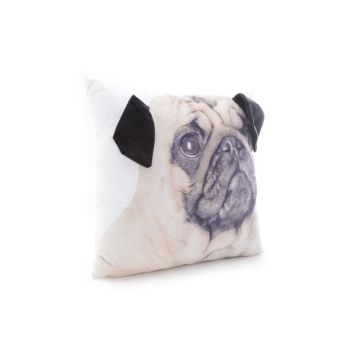 Cushion dog polyester 45x45cm