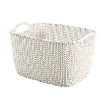 Curver Knit Basket Oasis White 19L