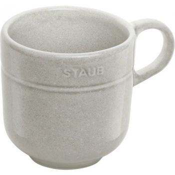 Stoneware Mok 10 Cm -200 Ml White Truffle Ceramic By Staub 40508-056