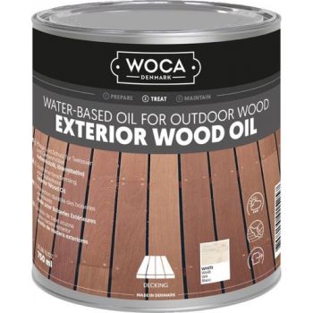Woca Exterior Wood Oil Wit - 750 Ml  T90-w-9      617945a