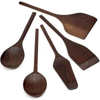 Pascale Naessens PURE B0218107 Kitchen utensils wood set of 5 pieces
